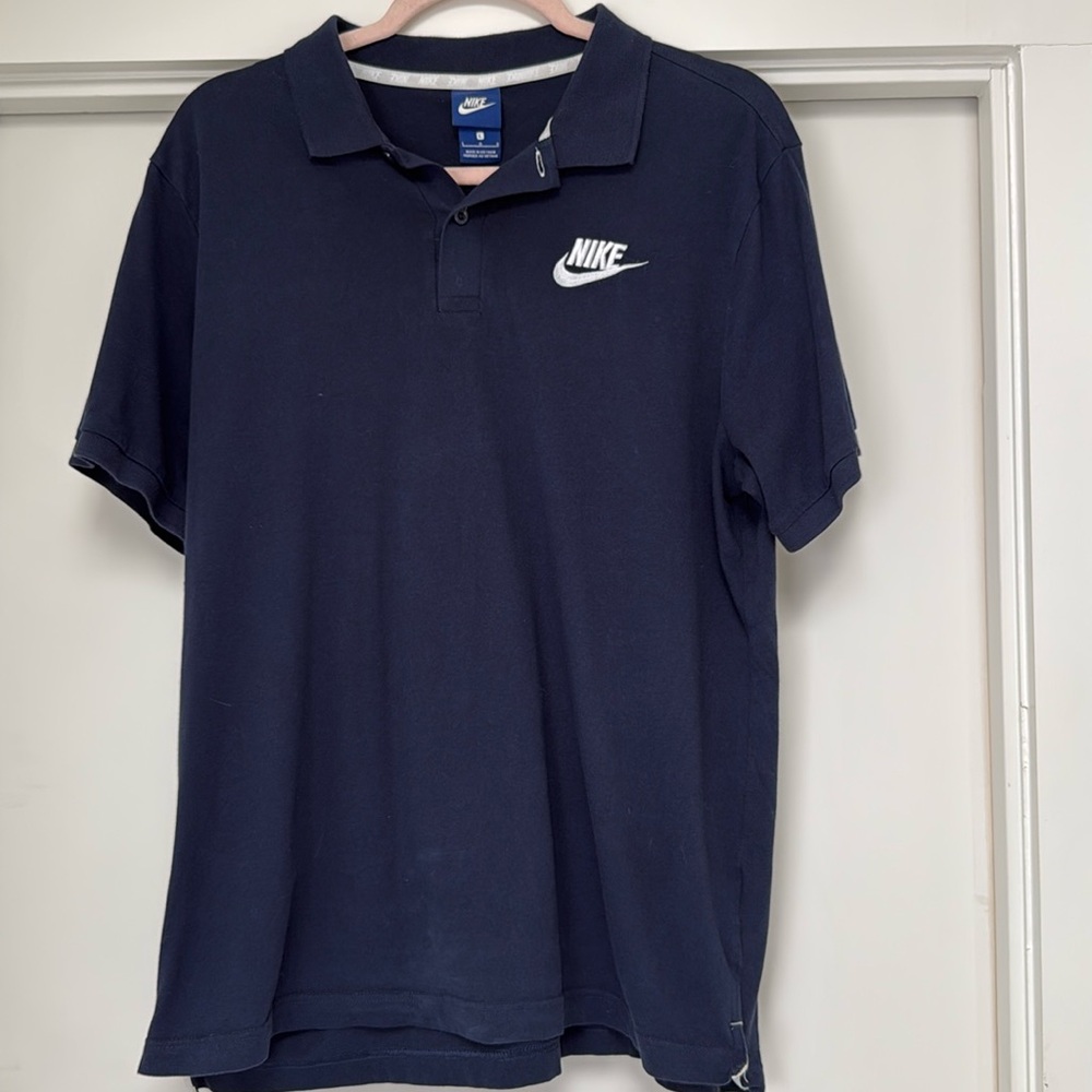 Nike Men’s Navy Polo Shirt Size Large